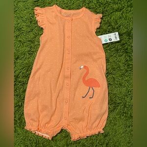 Girls 18mo flamingo romper